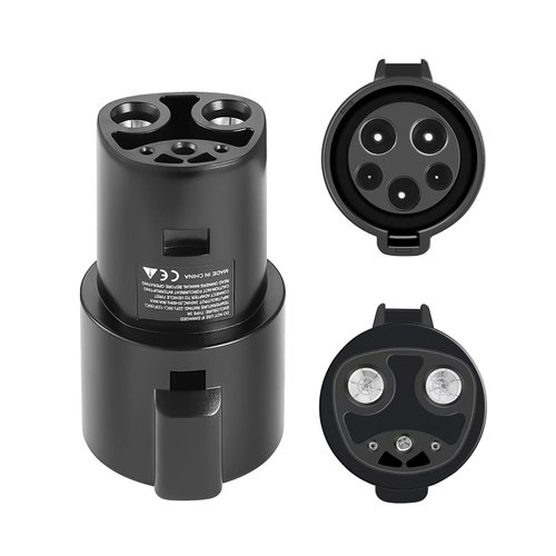 AplysiaTech J1772 EV Charger to Tesla Charging Adapter, 80A/240 VAC, SAE J1772 Charging to Tesla Charging Adapter, Fit for Model 3, Y, S, X (Only for Tesla Owners)