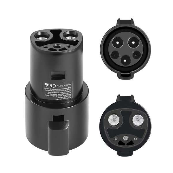 AplysiaTech J1772 EV Charger to Tesla Charging Adapter, 80A/240 VAC, SAE J1772 Charging to Tesla Charging Adapter, Fit for Model 3, Y, S, X (Only for Tesla Owners)