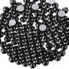 Beadsland 2880pcs Flat Back Crystal Rhinestones Round Gems for Nail Art and Craft Glue Fix,Black,SS10,2.7-2.9mm