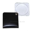 3.5X Eschenbach Leather Folding Square Pocket Magnifier - Black
