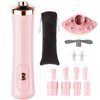 Glue Shaker for Eyelash Extensions, Lash Extension Supplies, Nail Polish Mixer with 2 Connectors and 8 Caliber, Must Have Tech Tool For Eyelash Lacquer or Paints,Pink