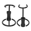 ZJchao Razor Holder Stand, Matte Black Non-Slip Quick Drying Shaving Stands for Shaving Brushes, Metal Shaver Hanger Shaving Brush Holder for Men