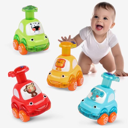 Amy&Benton Animal Car Baby Toys for 1 2 Year Old Boy|First Birthday Gifts for Toddler Toys Age 1-2|1 2 Year Old Boy Birthday Gift for Infant Toddlers