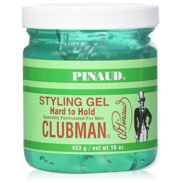 Clubman Pinaud Hard to Hold Styling Gel, Firm Hold with Incredible Shine, 16 oz