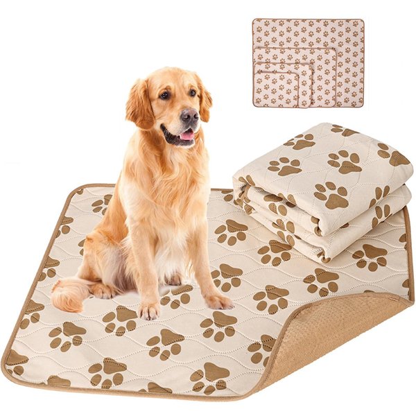 ZGCCZI Washable Pee Pads for Dogs Reusable Puppy Pads with Great Urine Absorption for Training Whelping Potty Playpen Dog Mats for Protect Your Floors Carpets Couches Dog Bed (S（18×14‘’）)