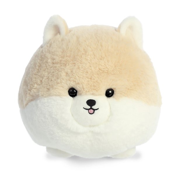 Aurora® Playful Teddy Pets™ Pom Stuffed Animal - Unique Design - Endless Play - Cream 9 Inches