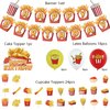 French Fries Birthday Party Supplies French Fries Party Decorations Include HAPPY BIRTHDAY Banner Balloons Cake Topper Cupcake Toppers Fast Food Birthday Party Decorations