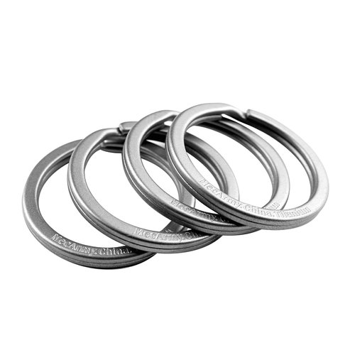 MecArmy Titanium Keyring, 4pc Key Ring Kit Keychain Rings for Use with Carabiner/Knives/Lights/Keys and Other EDC Gears
