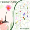 Tigeen 100 Pieces Assorted Plant Hair Clip Funny Plant Hairpins Plant Clips Flower Hair Accessories Barrettes Headwear for Women Girls Party