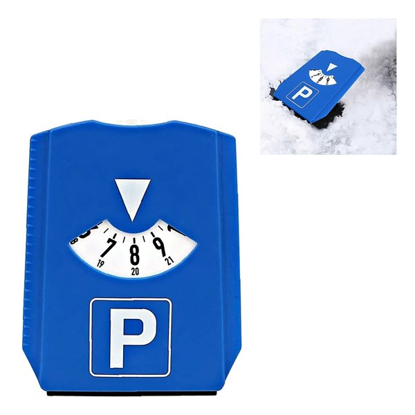 LIYONGHE Digital Parking Timer Parking Disc with Ice Scraper European Parking Clock 24 Hour Time Display for Car Winter Packing