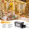 MYGOTO 165FT 500LED String Lights LED Starry Fairy Light, Twinkle String Lights Decorative Lights with 8 Modes 30V Plug in for Wedding,Patio,Gate,Party Indoor Outdoor Decoration (Warm White)