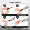 AIRSEE Nail Drill Mandrel Bit for Efile Sanding Bands, Stainless Steel Professional Electric File Head for Clean Cuticle Removing, Acrylic Tip Dead Skin Sander Remover Manicure Safety (Classic Black)