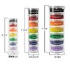 GMS 7 Day Stackable Pill Case for Organizing Medication, Supplements, and Vitamins | Durable Plastic Weekly Pill Organizer, Great for Travel | Small (Clear)