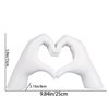 DOVDOV White Gesture Decoration, Modern Love Finger Statue, Modern Art Sculpture Hand Decorated Home Decoration, Creative Wedding Home Table Decoration