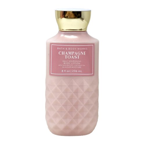 Generic Bath and Body Work CHAMPAGNE TOAST Daily Nourishing Body Lotion 3 Piece Set - 8 fl oz / 236 mL each, Pink