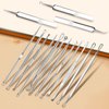 15 PCS Pimple Popper Tool Kit,Blackhead Remover Comedone Extractor Tools,Professional Pimple Comedone Extractor,Stainless Steel Skin Blemish Removal Acne Tools for Forehead Nose Face with Metal Case