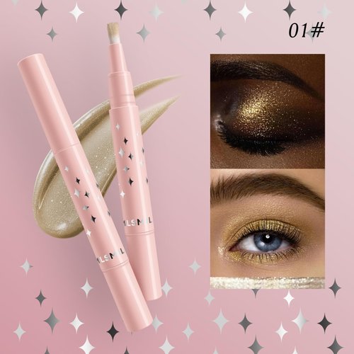 Multicolour Liquid Glitter Eyeshadow Set,Metallic Glitter Shimmer Naked Smokey Eye Looks Waterproof Long Lasting Quick-Drying Sparkling Eye Shadow Makeup Kits (1234#)