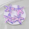 Starfish Hair Clips Sequins Hair Pins Sea Star Hair Barrettes Glitter Hair Alligator Clips for Women Girls Purple Hair Accessories Cute Headpiece Birthday Party Supplies 4PCS