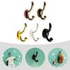 Zerodeko 5PCS Dollhouse Hooks 1:12, Miniature Dollhouse Wall Hooks Miniature Doll House Hanger for DIY Crafts Accessory