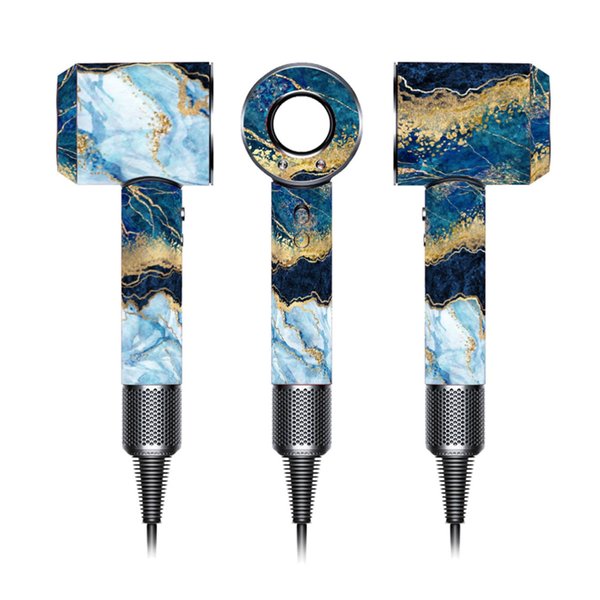Skin Stickers Decal Compatible with Dyson Hairdryer, Skin Decals for Hairdryer, Easy to Apply Skin Wrap Decal, Protective Wrap Film Cover（Blue Marble）
