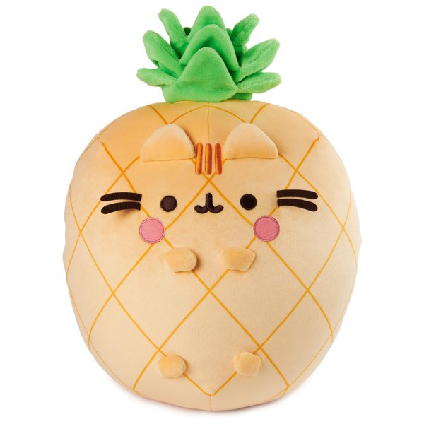 GUND Pusheen Pineapple Scented Squisheen Plush, Squishy Toy Stuffed Animal for Ages 8 and Up, Yellow, 11”