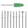 YUXIANLB 10pcs Nail Drill Bits Set for Manicure, Diamond Bits Drill Kit for Nails Professional Russian Cuticle Removal Bits Manicure Set Professional for Home Salon