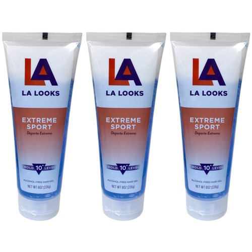 LA Looks Absolute Styling Extreme Sport Level 10+ with Tri Active Hold, 8 Oz, Pack of 3