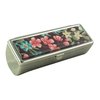 Houder Designer Lipstick Case with Mirror for Purse - Decorative Lipstick Holder with Gift Box - Velvet Lined - Protect Your Lipsticks in Style (Tropical Flowers)