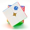 Bokefenuo GAN251 M Pro 2x2 Magnetic Speed Puzzle Cube Stickerless Gan 251 M Pro 2x2x2 Cube 63 Magnets Toys fro Kids Frosted Surface
