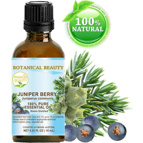 Juniper Berry Essential Oil 100% Pure Therapeutic Grade, Premium Quality, Undiluted. 0.17 Fl.oz - 5 ml by Botanical Beauty