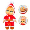 Cry Babies Tiny Cuddles Christmas Claus - 9" Baby Dolls, Cries Real Tears, Santa Themed Pajamas