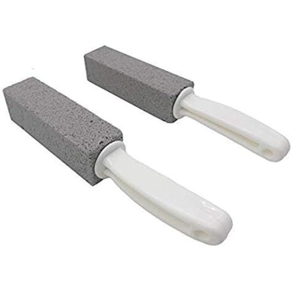 DISIWENE Pumice Cleaning Stone with Handle Toilet Bowl Cleaner Hard Water Ring Remover for Bath/Pool/Kitchen/Household Cleaning (2)
