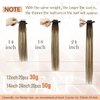 Ugeat Tape in Hair Extensions Human Hair 18Inch Balayage Dark Brown Fading to Platinum Blonde Hair Extensions Tape in 50G Tape Seamless Hair Extensions 20Pieces Real Human Hair Extensions