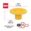 Oatey 43401 Set-Rite Toilet Flange Extender Kit, 1/4" - 1", Red, Yellow