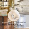Mgoodoo Crystal Wall Hook, Silver Curtain Holdbacks Glass Window Dapery Holders Hangers for Towel Hat Coat Tassel Bathroom Robe Sheer