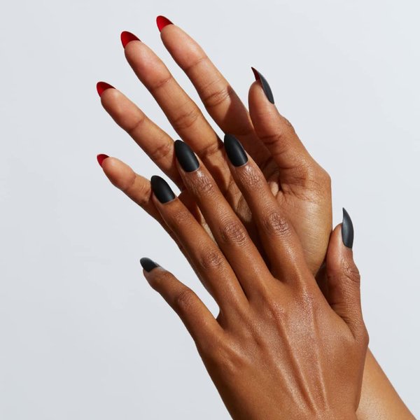 Static Nails Reusable Pop-On Manicure Set, Non-Damaging Glue-On Nails (Almond) - False Nails with Static Nail Glue, Nail Set, Fake Acrylic Press On Nails (Caviar, Almond)