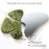 BAIMEI Stainless Steel Gua Sha Facial Tool for Self Care, Skin Care Tool for Face and Body Treatment, Relieve Tensions and Reduce Puffiness, Gift for Men Women