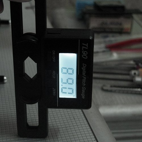 QERPON TL90 LCD Display Digital Gauge Screw Gauge with for Plane Helicopter ST250-800 Size