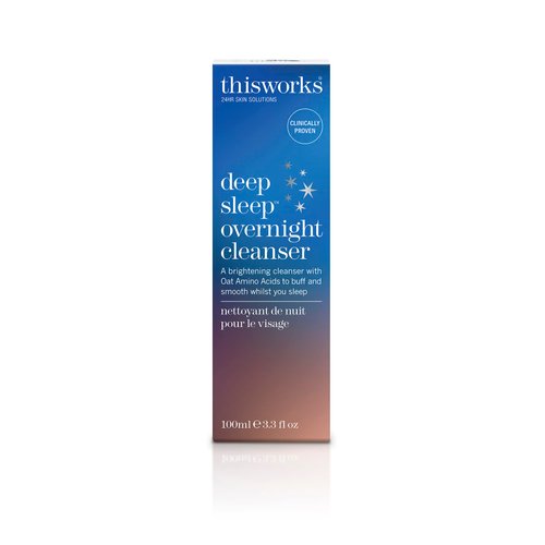 thisworks Deep Sleep Overnight Cleanser, with Oat Amino Acids & Hyaluronic Acid to Gently Exfoliate & Rehydrate, 100ml