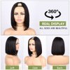 Hanne Fashion U Part Human Hair Wigs Brazilian Virgin Human Hair Wig Short Bob Wig for Black Women 12inch