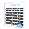 Lash Clusters 84 Pcs Cluster Lashes Eyelash Clusters DIY Cluster Eyelash Extensions Individual Lashes Thin Band & Soft (Rainy,D-8-16mix)