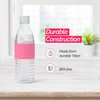Copco Hydra Reusable Tritan Water Bottle with Spill Resistant Lid and Non-Slip Sleeve, 16.9-Ounce, Pink