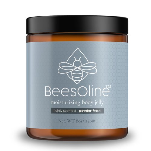 BeesOline Multi-Purpose Organic Moisturizer Powder Fresh Scent-PETROLEUM FREE, Soothes dry cracked itchy skin, protectant beeswax, promotes healing, reduces stretch marks,1-8oz jar…