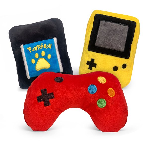 TONBO Cute Fun Plush Dog Toys (Gamer Combo)