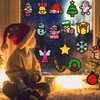 32 Set Christmas DIY Craft Kits，Christmas Tissue Paper Sign Craft Kit Christmas Tree Ornaments Suncatchers Craft Craft for Winter Xmas Classroom School Decorations DIY Art Project Activities