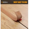 Bnell Floor Transition Strip Self Adhesive Vinyl Laminate Floor Cover Strip 3" Floor Flat Divider Strip for Joining Floor Gaps and Doorway Transitions (3.3Ft, 7.6cm, Yellow Oak)