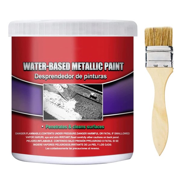 DyKay Water-Based Metal Rust Remover,Multi-Functional Car Metallic Paint,Rust Preventive Coating,Anti-Rust Chassis Universal Rust Converter with Brush (100ML)