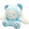 Kawaii Cinamoroll Plush Keychain 5IN, Soft Cinnamon Plush Stuffed Animals Toys, Novelty Cartoon Anime Plush Key Chain for Boys Girls Fans Kids Family Birthday Party Favor (Blue)