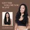 GOO GOO Clip in Hair Extensions Real Human Hair, 20inch 150g 9Pcs, 1 Jet black, Remy Human Hair Extensions Clip ins for Women, Natural Human Hair
