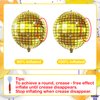 KatchOn, Big Gold Disco Ball Balloons - 22 Inch, Pack of 6, Gold Disco Party Decorations | 4D Gold Disco Balloons, 70s Party Decorations | Gold Disco Ball Decorations | Disco Ball Balloons Gold
